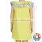 Girl Frock Design Yellow Summer Casual Dress Children Party First Communion Dresses