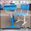 Adjustable plastic school furniture children desk and chair