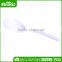 5 Star hotel chlear white melamine soup ladle, food safety bulk Chinese plastic soup spoon