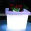 led illuminating plastic ice bucket, led furniture light flower pot