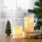 S/3 Medallion Design LED Flameless Candles