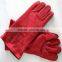 Red Cow Split Leather Work Gloves/Welding Gloves In Guangzhou