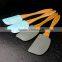 12083 Silicone Spatular scraper Silicone Cream Spatular with wooden Handle