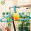 A559 2017 high quality clothes hanger/metal pvc coated laundry hangerr/Metal PVC hanger with curved shape