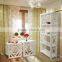 Bookcase Modern White Colour Mahogany Wood Furniture
