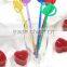 Solid color baverage spin coin plastic stirrer