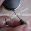 Metal Frame Carabiner Style Retractable Reel ID Badge Holder