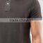 Custom Embroidered Short Sleeve Two Button Placket Black men's 100% Cotton 200gsm Slim Fit Anti Shrink Fashion Polo Tshirt