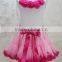 New design tutu pettiskirt set for girls, small fresh summer wear girl's super fluffy pettiskirt set