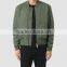 MGOO Custom Made Olive Green Mens Winter Jacket Fashion Custom Padded Zip Up Bomber Jackets For Men