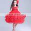 2017 latest dress designs in pakistan made in China dance frock red rhinestone dresses
