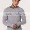 Bulk Wholesale Long Sleeve T Shirt with Thumb hole Soft Grey Blank 95% Cotton 5% Elastane T Shirt for Men
