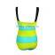 Custom Sublimation Print Fabric One Piece Girl's Swimwear