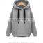 Women 100% polyester plain no design hoodies with zipper