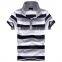 European and American leisure lapel stripes men's shirt collar