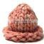 Popular Super chunky yarn in knitting blanket with big loop