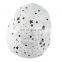 Men's Summer Cotton USA Stars Print Bucket Foldable Fisherman Hat Cap White