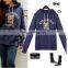 Cheap Women's Fleece Hoodie Kangaroo Pocket Long Sleeves Fleece Jacket Sweatershirt Terry Hoodie With Rubber Print