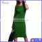 Women's Dark Blue Princess Line Round Neck Sporty Knit Dress