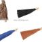 Colorful leather tassel charms hanging charms for jewelry bags keychain garment accessories