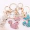 Customized Lovely Fox Shaped Metal Keychain For Bag Pendant