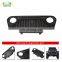 J282 Lantsun Matte Black Front Gladiator Grille Vader Grill w/ Mesh Inserts for 1997-2006 J eep Wrangler TJ