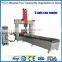 5 Axis 5D CNC Router Machining Center for cutting,milling drilling holes,grooves on fiberglass,solid wood,plastic and aluminium