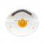Safety Equipment with Valve White Adaptable FFP2 Protection Dust Nose Mask