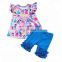 2018 high quality kids clothing children Summer wholesale girls baby boutique outfits