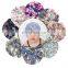 baby  infant Flower prints donut turban hat bowknot  beanie Hats Turban Bun Knot Baby Infant Beanie Baby Girl