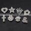 Enamel crown dog metal charm Zinc alloy pet charms pendent