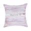 Polyester canvas printed creative melange striped space dye decorative pillow