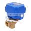 12v 24v 110v 220v vertical T/L ball  electric valve actuator small 3 way motorized ball valve dn20