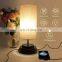 factory supply good price TC cloth & metal material decorative hotel bedroom desk light led table lamp for home hotel use