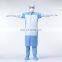 Disposable Waterproof High Performance SMS Non Woven With Knit Cuff Sterilized Surgical Reinforced Gown Medical Isolation Gown