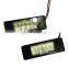 Carest 1 Pair Car License Plate Lights Plastic for Nissan Qashqai X-Trail Juke Primera Bright Led Number Licence Plate Light