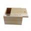 Hot sale customized unfinished natural color slide top wooden boxes