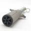 High Quality 7 Pin Aluminum Trailer Socket 7 Way Round Pin Trailer Plug Connector