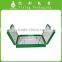 Green PU leather packaging box with double door