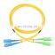 Single-mode SC/UPC-SC/APC duplex fiber optic patch cord 2.0mm 3.0mm PVC fiber jumper