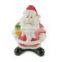 christmas 3d santa claus ceramic candy cookie  covers jar small jars