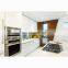 Los Angeles Modern/contemporary White Lacquer Kitchen Cabinet With Quartz Countertop, Island, Appliances