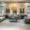 Luxury Flower embroidered fabric Living room antique style sofa set Classic design
