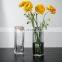 different size support custom flower vases clear glass tube for home decor