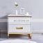 luxury gold white night stands bedroom modern night table bedside table night stand