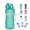 64oz hot selling outdoor big capacity camping gym sports protein premium poly clear blank fitness bottle