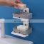2020 Hot Sale 2 layer wall mount hanging soap holder bathroom soap holder creative design adhesive soap holder