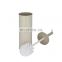 Home decoration stainless steel garbage bin toilet brush holder 3 piece bath accessory set