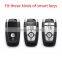 Keyless Black Glossy Carbon Fiber Remote Key Shell Cover for Ford Explorer Mustang Ecosport Lincoln Smart Key Casing