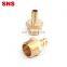 SNS BG Series pneumatic brass quick male thread reducing straight adapter connector air hose barbed tail pipe fitting